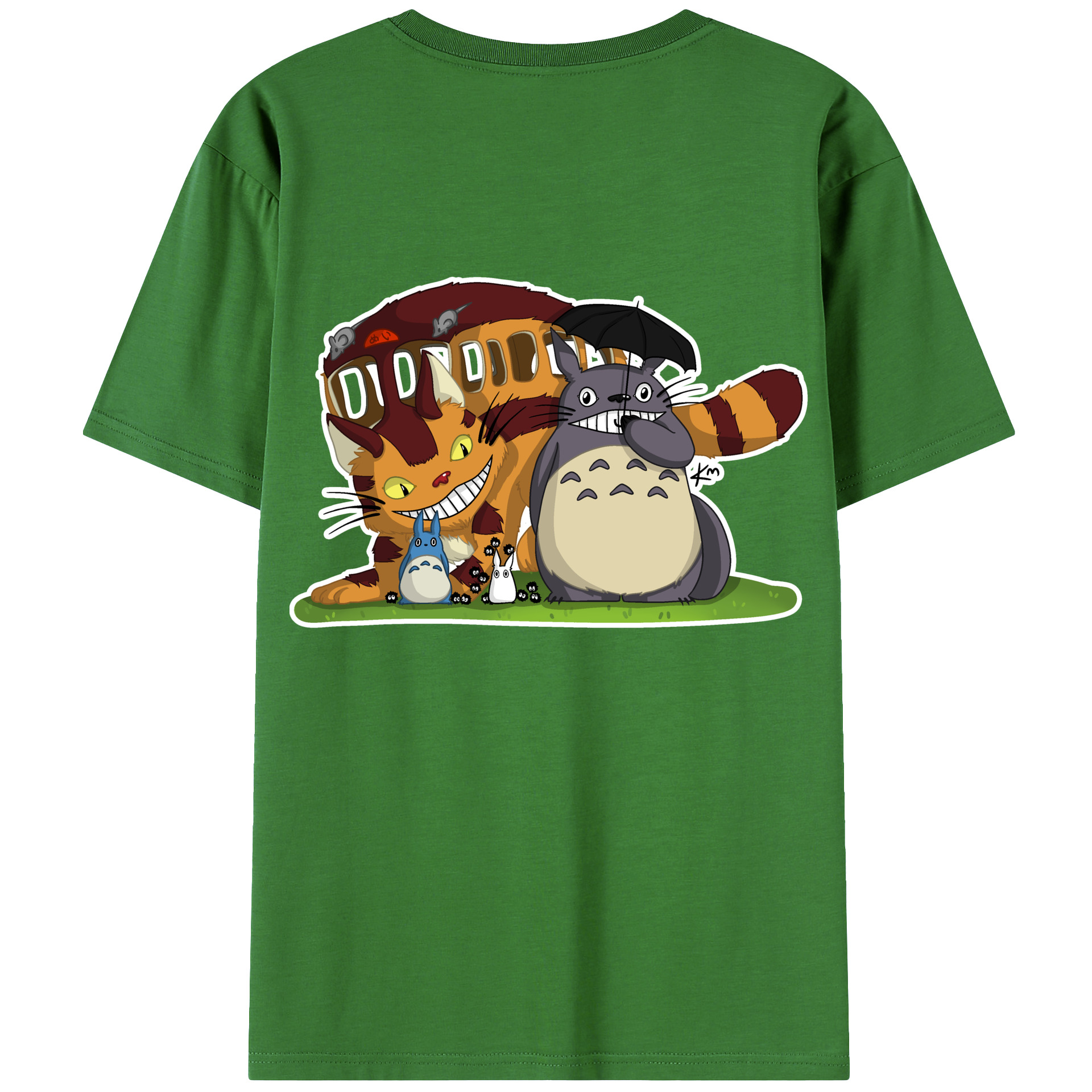 （画像用） となりのトトロ 草壁メイ 草壁サツキ My Neighbor Totoro Satsuki Kusakabe Mei Kusakabe レディース半袖Tシャツ(バックプリント)